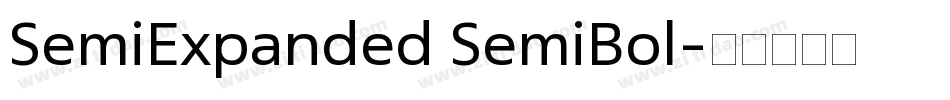 SemiExpanded SemiBol字体转换